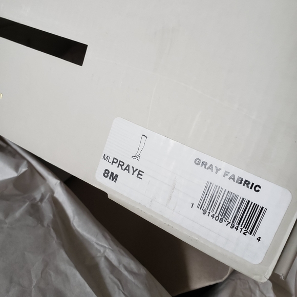 Marc Fisher Praye Over The Knee Faux Suede Gray Boots NWT - Picture 7 of 10